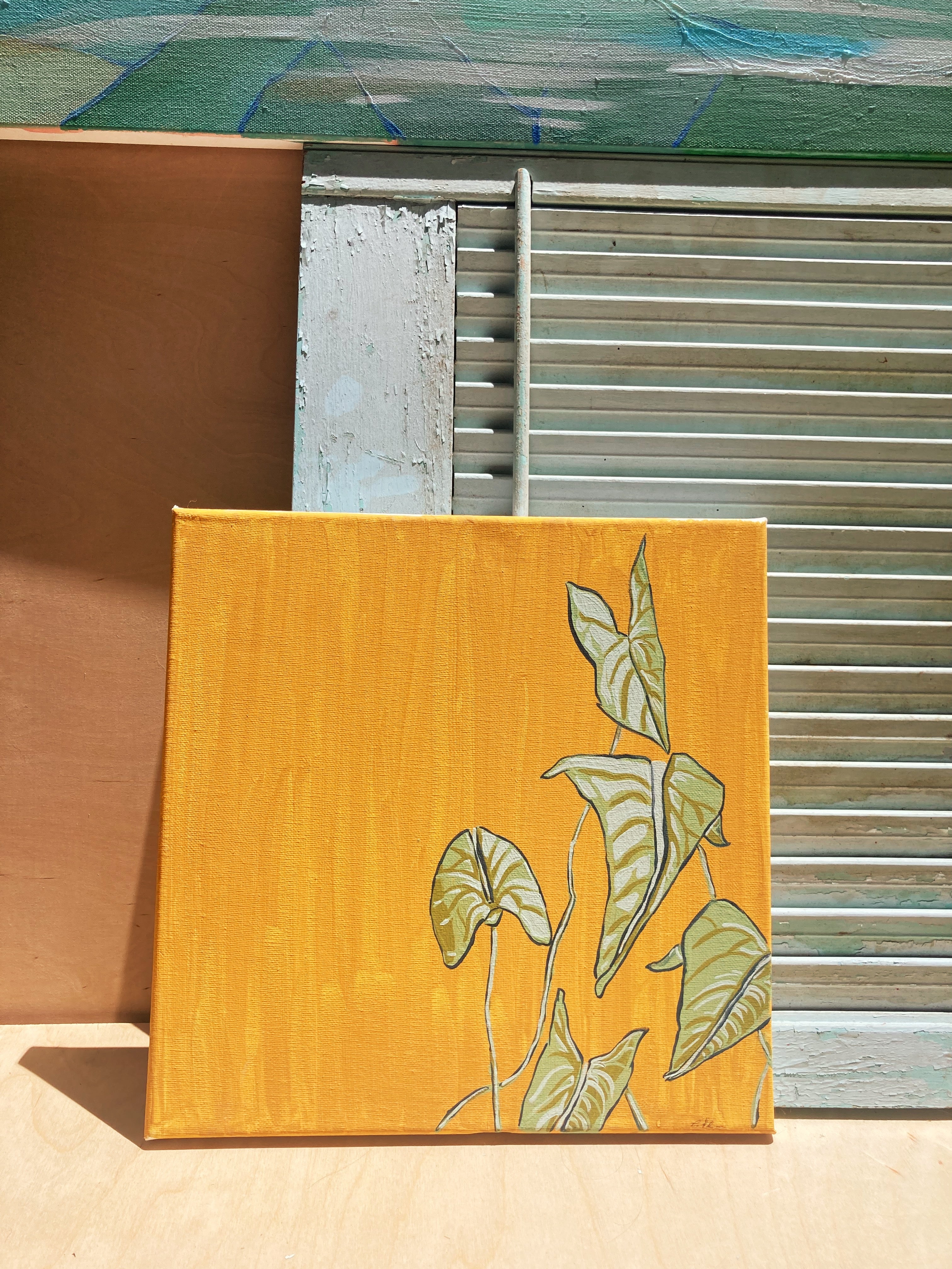 philodendron art Arrowhead Philodendron" Canvas