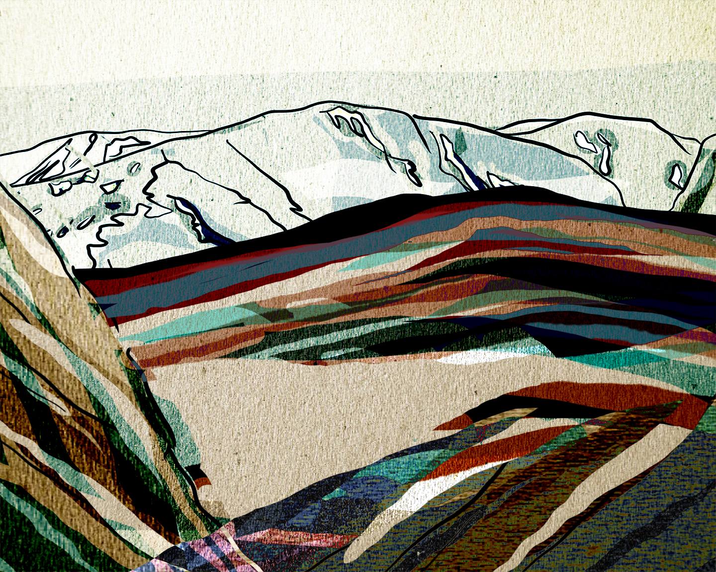 "Rainbow Mountains" Print