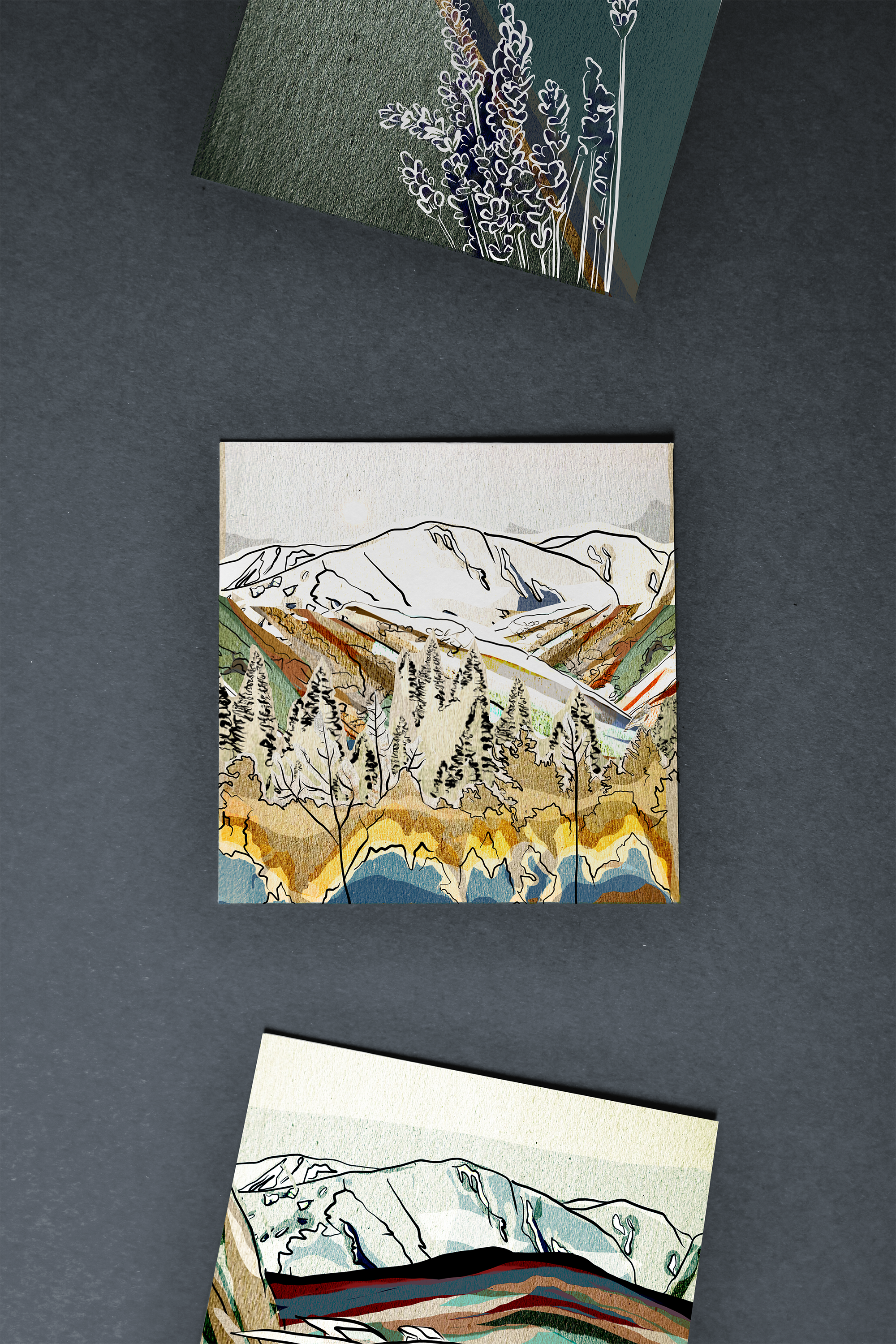 "Mountain Collage" Print