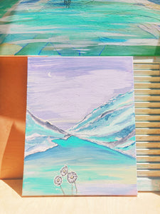 "Lilac Lake" Canvas
