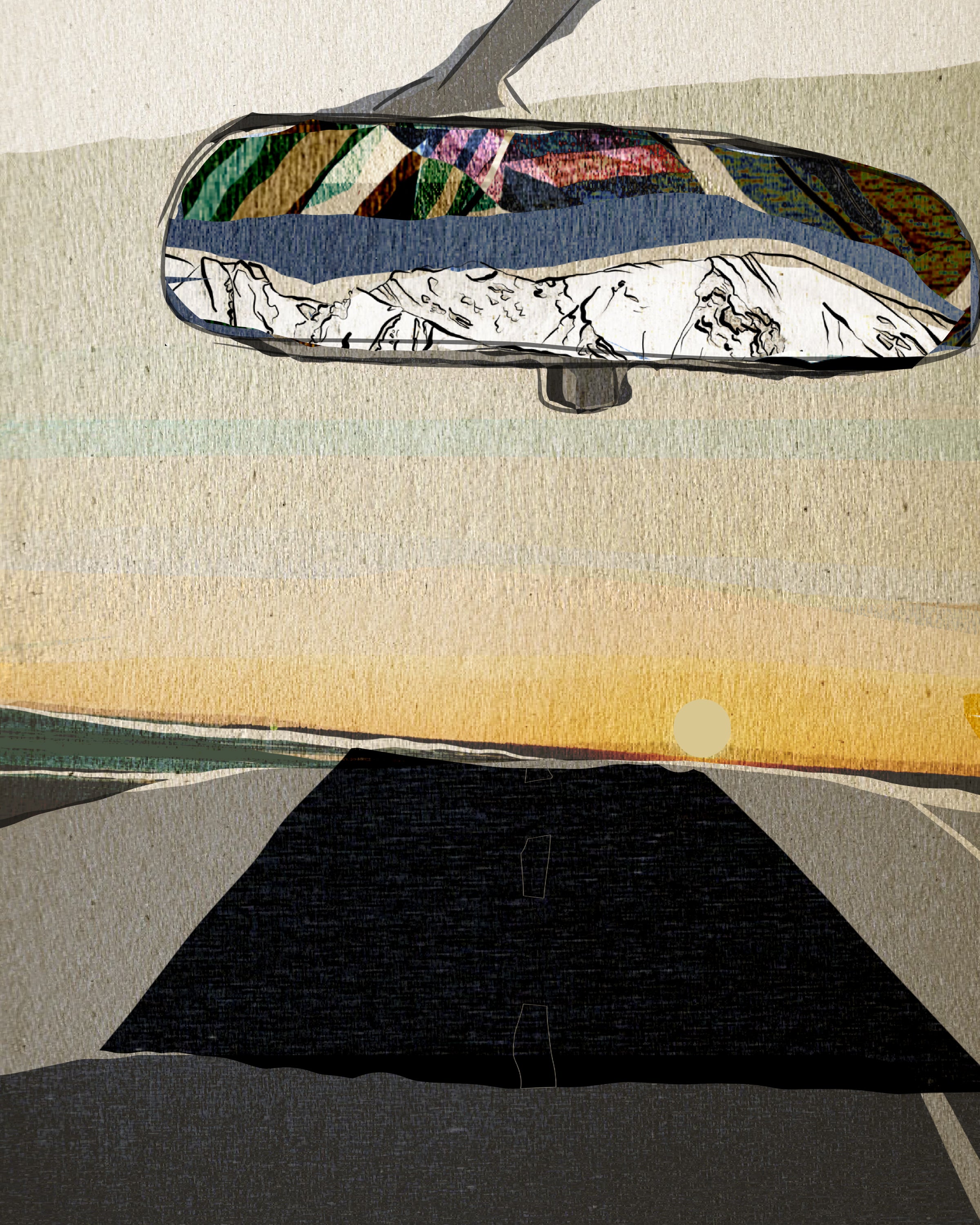 "In The Rearview" Print