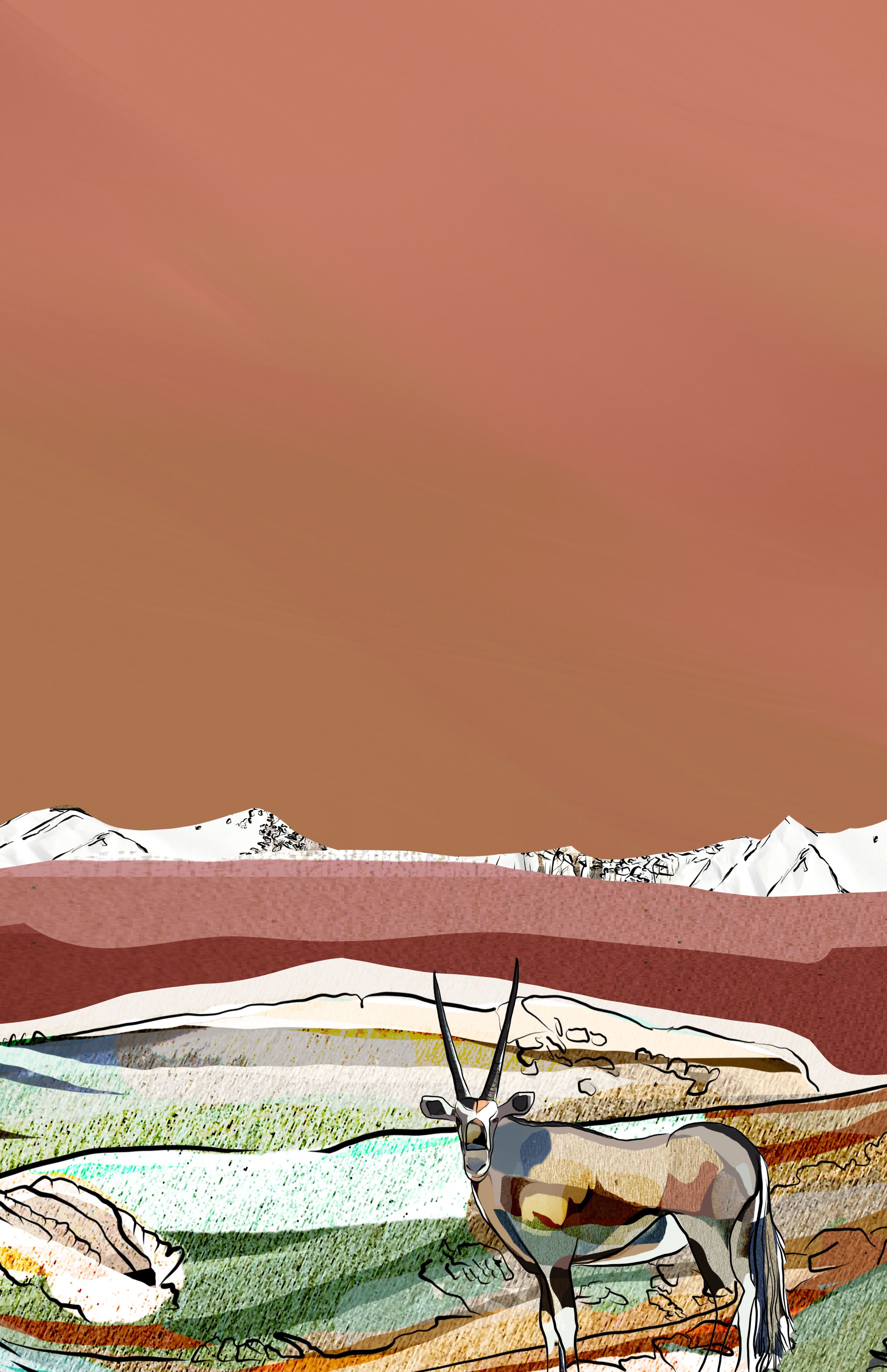 "Mountain Oryx" Print