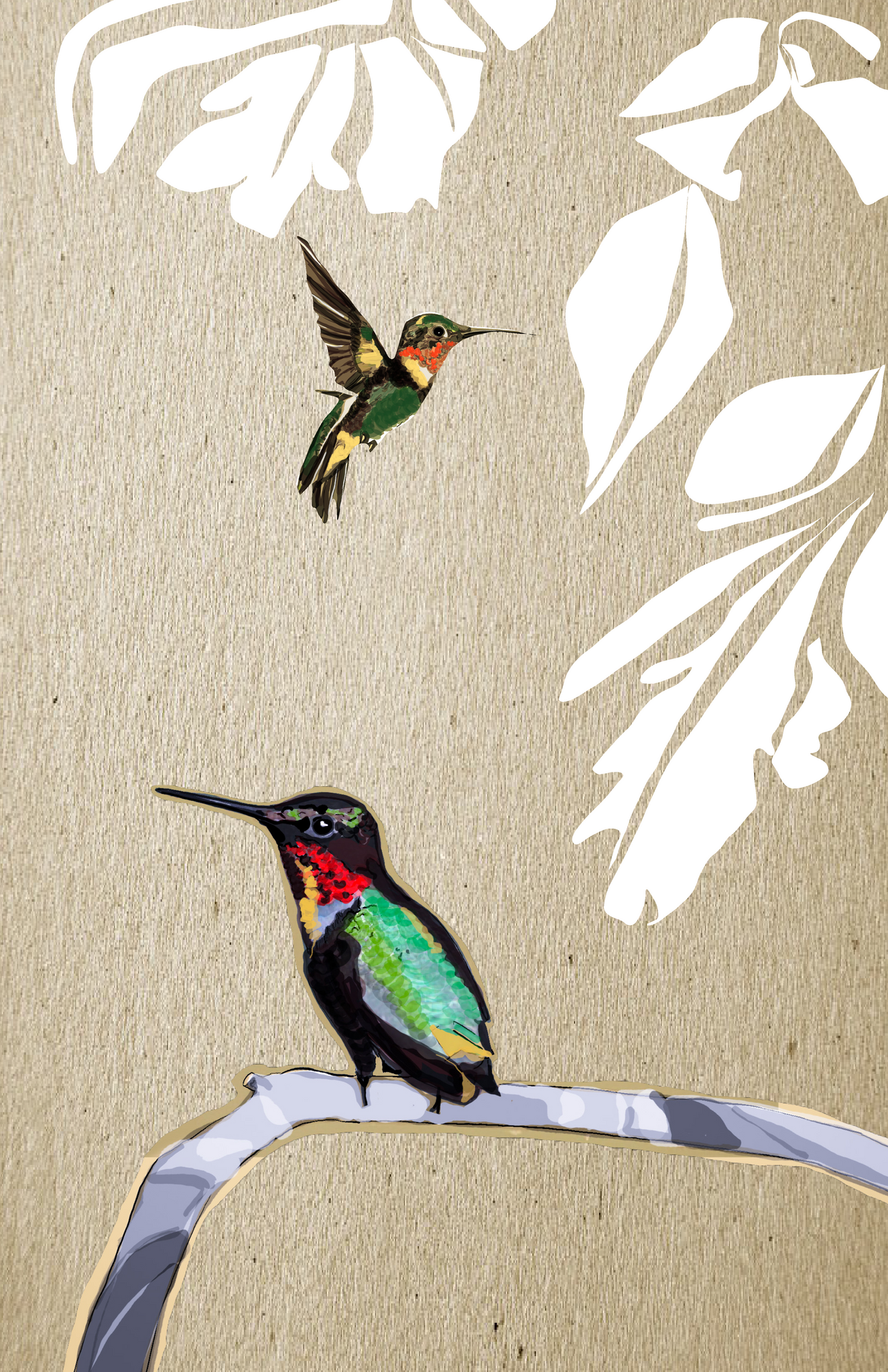 "Hummingbird Cutout Pt. 1" Print