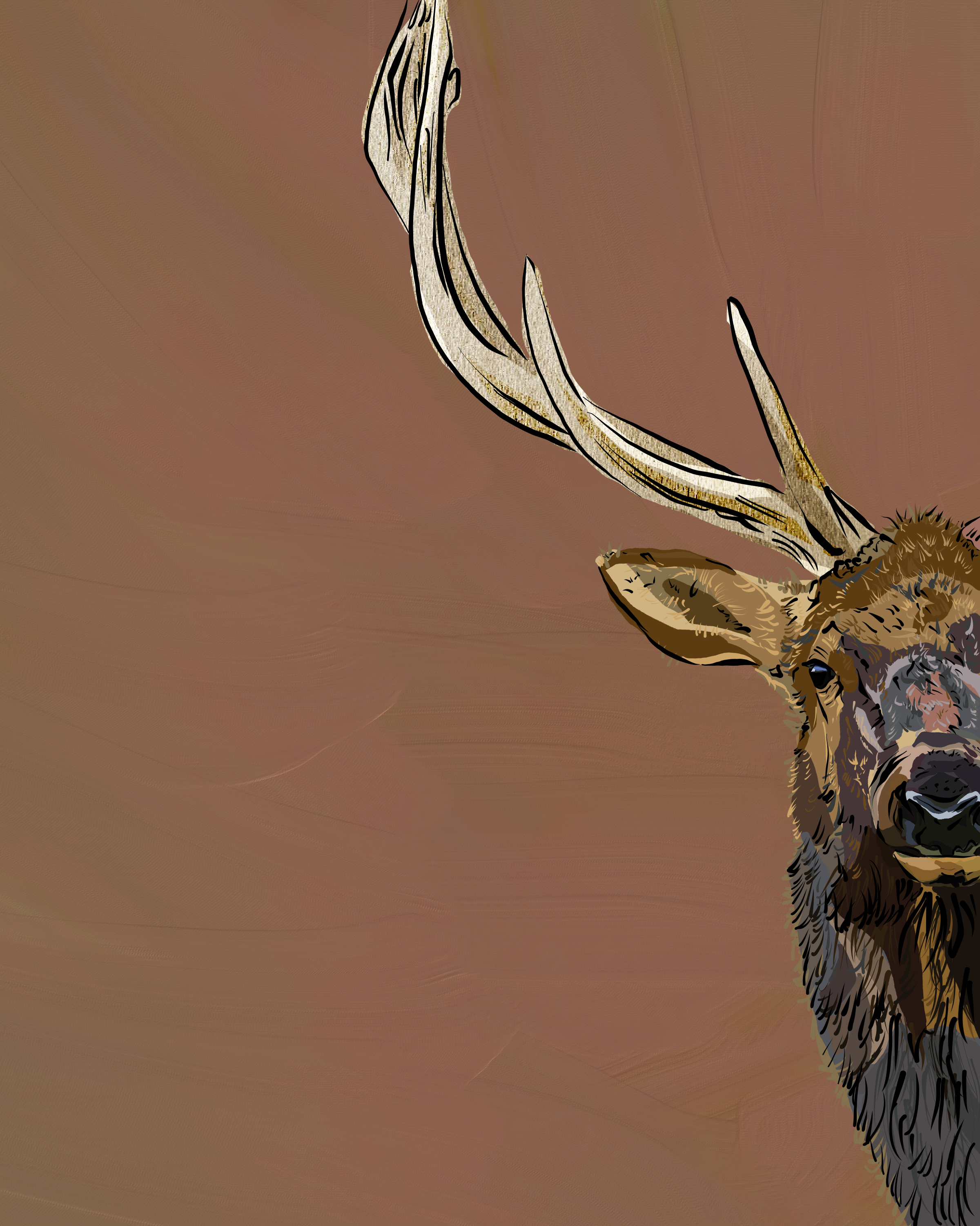 "Elk" Print