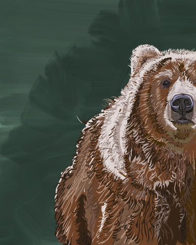 "Brown Bear" Print