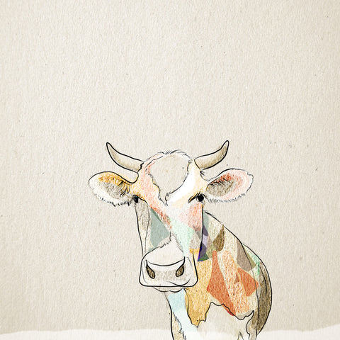 "Patchwork Cow" Print