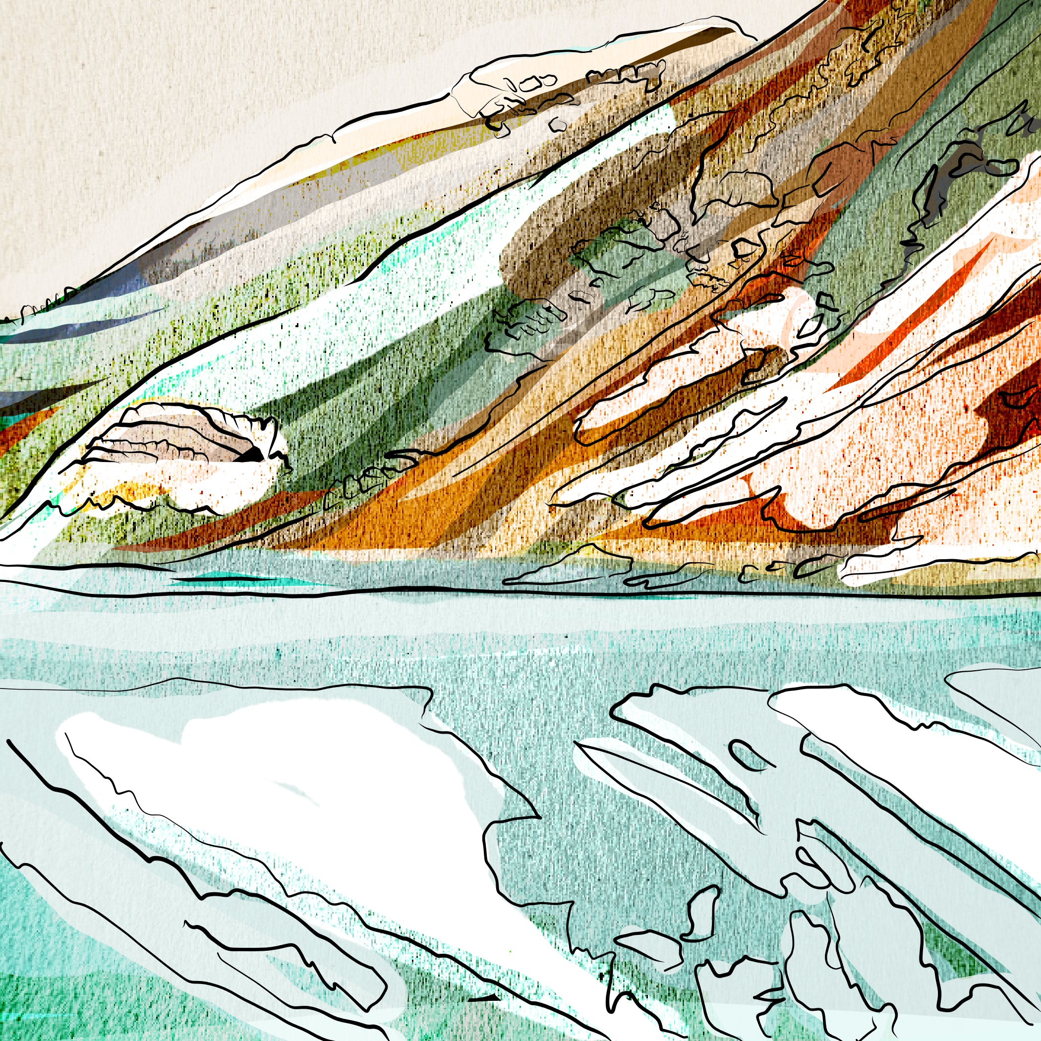 "Rainbow Lake" Print
