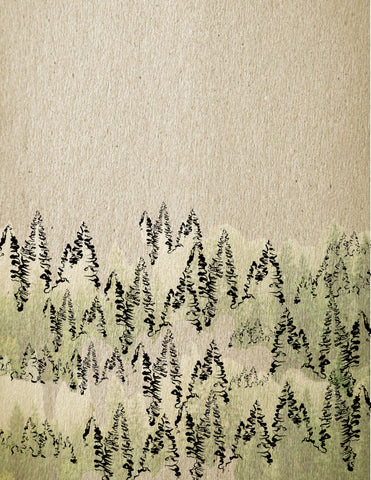 "Forest" Hand Cut Postcard