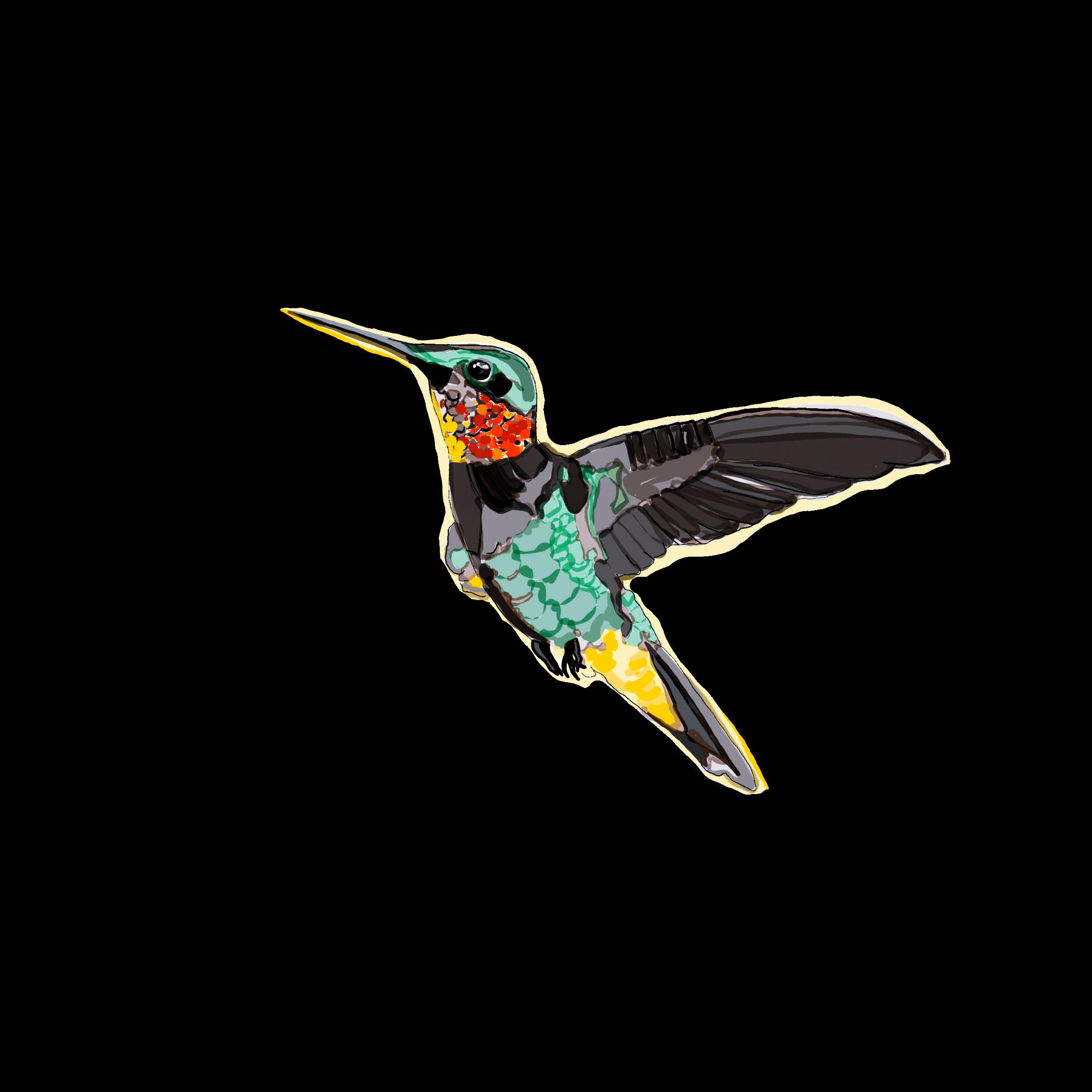"Hummingbird" Print