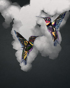 "Hummingbird Texture" Print