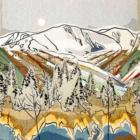 "Mountain Collage" Print