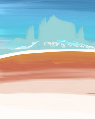 "Desert Mountain" Print