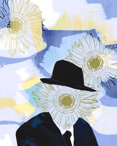 "Sunflower Sinatra" Print